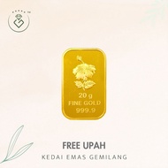 [Kedai Emas Gemilang] 8001302 {Y} Poh Kong 20G Gold Bar (3.26Cm) (20G) [999 Gold]