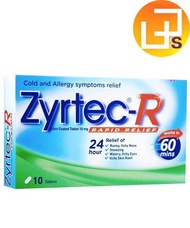 Zyrtec-R Rapid Cold and Allergy Relief Tablet 10s