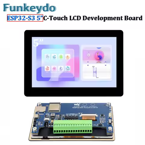 ESP32-S3 5 inch IPS Touchscreen LCD Display Development Board Dual-Core Processor 1024x600 ESP32 Dis