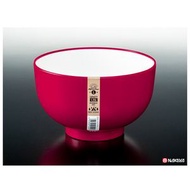 日本製-1250ML大號湯麵碗 塑料碗 泡麵碗 湯碗 沙律碗 微波爐 膠飯碗 (紅色)