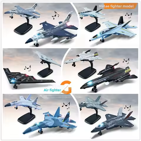 22CM Alloy Fighter Model F-16 Su-35 F-18 F35 J-20 More Aircraft, Cross-border