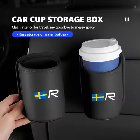 Car Door Cup Holder Hang Drink Storage Box Accessorie For Volvo XC60 D5 XC90 D4 XC40 D3 XC70 D2 S80 