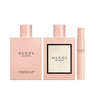 Gucci Bloom 3- Piece Travel Set for Women, (3.3 Oz Eau De Parfum Spray + 0.33 Oz Eau De Parfum Spray