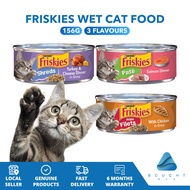 Friskies Wet Cat Food 156g Can Salmon Turkey & Cheese Dinner  Chicken Fillet Wholesome Nutritious De