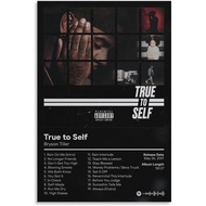 Bryson Tiller True To Self Canvas Poster Bedroom Decoration Landscape Office Valentines Birthday Gif