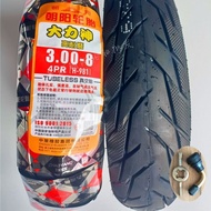 3.00-8 tyre tubeless tyre tubeless tyre ebike PMA tubeless tyre 3.00-8 sport rim PMA tyre PMA 3 whee