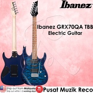 Ibanez GRX70QA TBB Electric Guitar with Tremolo - Transparent Blue Burst