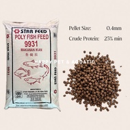 [Repack 1KG] STARFEED 9931 • Makanan Ikan Air Tawar • Ikan Keli • Ikan Talapia Dan Sebagainya • Umpam Pancing