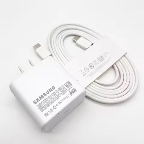45W US Charger For Samsung Galaxy Z Fold Flip 7 6 5 Super Fast Wall Adapter 1.8M USB-C For A90 A80 A