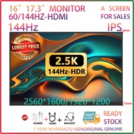 [Ready stock]16” 17.3 ”Portable monitor IPS 2K 144Hz HDMI Phone Nintendo Switch PS4/5/Xbox/PC extend