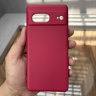 Candy Macaron Maroon Google Case PIXEL 6 Pro 6a 7 Pro 7a Casing Cover Premium