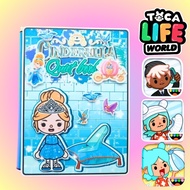 Ngôi nhà búp bê giấy Cinderella Toca Boca - đồ chơi bé gái h23