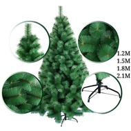 (WY) 4Ft 5Ft 6Ft 7Ft 8Ft Pine Needle Green Artificial Christmas Tree Xmas Trees Steel Base