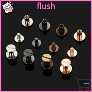 FLUSH 10 pcs 5/6.5/8mm Solid Nail Bolt Bookkeeping Brass Nail DIY Round Head Screws