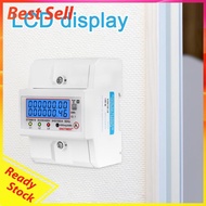 Din Rail 3 Phase 4 Wire Energy Meter Power Consumption Monitor Electricity Usage Monitor Watt Kwh Fr