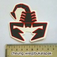 Scorpion ABARTH Team MotoGP Sponsor Logo Sticker 8cm