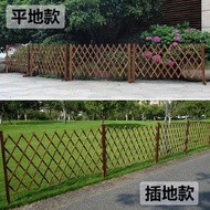 Carbonized Anticorrosion Wooden Fence Fence Outdoor Courtyard Guardrail Outdoor Garden Partition Fen