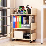 （訂貨價$258up) 有轆簡易書櫃（40cm寬|60cm寬）書架 組合櫃 收納架 座地書架 BookShelf Bookrack