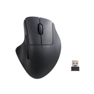ELECOM Shellpha 靜音雙模人體工學 5 鍵滑鼠-黑 M