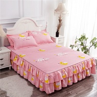 Bed Skirt King Queen Size Bedsheet Mattress Dustproof Cover 4/5/6 Feet Bed Cover