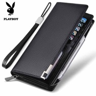 Dompet Playboy Kluc Berzip Beg Tangan Panjang Lelaki Klac Lelaki Dompet Zip Lelaki