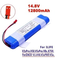 14.8 V Battery6800mAh 12800mAh Lithium Battery Suitable ilife v5 v5s v50 v3,
