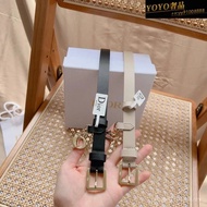 Dior Belt Female Product Double-Sided Grain Face First Layer Calfskin Production Retro Pin Buckle Di