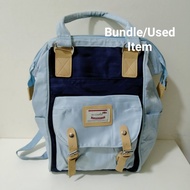 Bundle Backapack / Bagpack Preloved/Used Beg Galas Doughnut Backpack st5