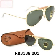 2026 new model   Sunglasses Fashion Casual Men and Women Aviator Shooter RB3138 Gold/Green