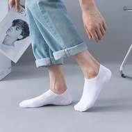 [Hot Sale] Socks Men's Boat Socks Invisible Socks Black White Gray Gift Socks Women Breathable Thin 