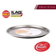 Chef's Gallery Non-Stick Pizza Pan 26cm | Oven Safe up to 220 ̊C/428 F | High Grade Carbon-Steel