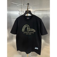 Baju-T Lelaki dan Wanita Evisu/Fushen, Baju-T Bercetak, Baju Kasual Longgar Lengan Pendek, Baju Kerj