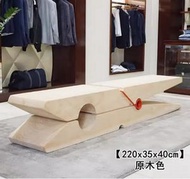 全城熱賣 - 實木傢具 日式梳化 電視櫃 戶外長凳 换鞋凳 【220x35x40cm】原木色#H099032901