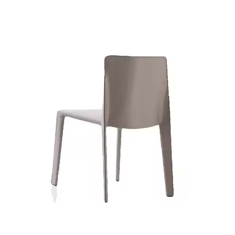 Minimalist Designer Saddle Leather Dining Chair Home Leisure Hard Leather Desk Chair Hotel Coffee Sh