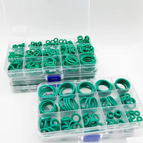 FKM O-ring Green Fluororubber Rubber Sealing Gasket O Ring CS1.5/2.0/2.4/3.1mm Oil Resistant Acid Al