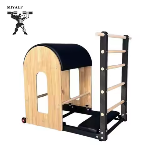 MIYAUP Factory Sell Oak Training Equipment Yoga Fitness Gym Stretching Body Correction Ladder Barrel