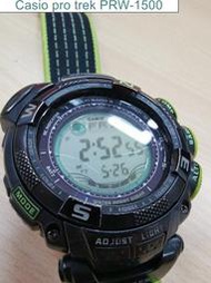 【卡西歐控】保證真品casio pro trek PRW-1500二手良品5局電波校時+強悍太陽能 #350