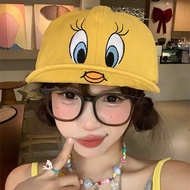 TW150 Cute Yellow Tweety Cap – Cute Korean Style Cartoon Hat for Women