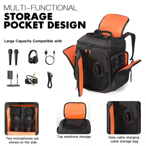 Travel Carrying Case Backpack with Shoulder Straps for Bose S1 Pro/S1 Pro+ Portable Speaker Speaker 