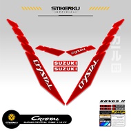 SUZUKI STRIPING CRYSTAL TUNE MOTIF X21 STICKER CRYSTAL TUNE CUSTOM STICKER ORIGINAL CRYSTAL MOTORCYC