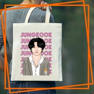 READY Jungkook Dynamite Fan Art Tote Bag Dynamite Kpop Fan Artmerchandise