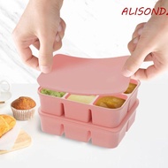 ALISONDZ Ice Cube Mold, 4/6/12 Grid Silicone Ice Cube Maker, Household Squared Shape Heat Resistance