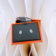 全新 Hermes farandole 純銀豬鼻子耳環