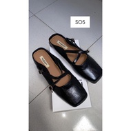 Fashion dove flat mules shoes 36-40 S05