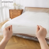 [Prs] Disposable Waterproof Bed Cover Transparent  Furniture Protector Soft PE Sheet for Travel Camp