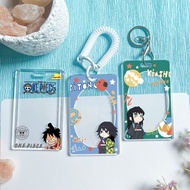 Demon Slayer Student Bus Card Demon Slayer Transparent Student Card Holder Bus Subway Card Holder Me