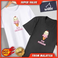 HOT Two Scoops Ice Creams With Cherry 01 T-Shirt Kids & Adult - 100% Cotton QAM