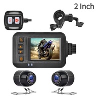 Motorcycle Dashcam Waterproof Camera DVR Front & Rear Camera Video Recorder DVR Black Night Vision B