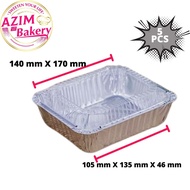 Square Aluminium Tray 4575-P (5pcs) Aluminium Container | Aluminium Foil | Bekas Aluminium Foil Peta