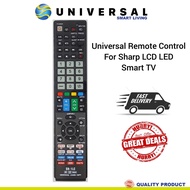 [SG SHOP SELLER] Universal Remote Control For SHARP LCD LED TV - (Support : Smart TV, Netflix, Youtube)
